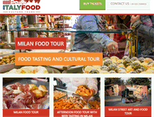 Tablet Screenshot of milanfoodtours.com